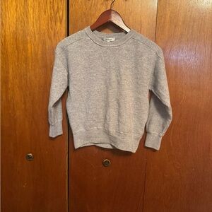 Madewell Gray Crewneck Women’s Merino Wool Sweater XS
